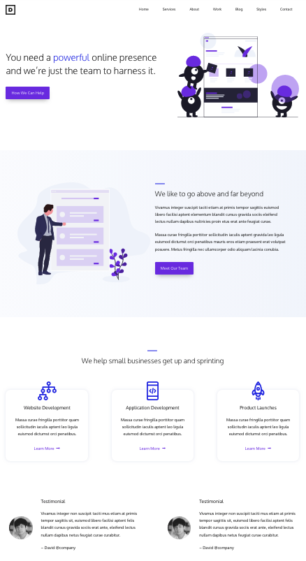 web design development ex9